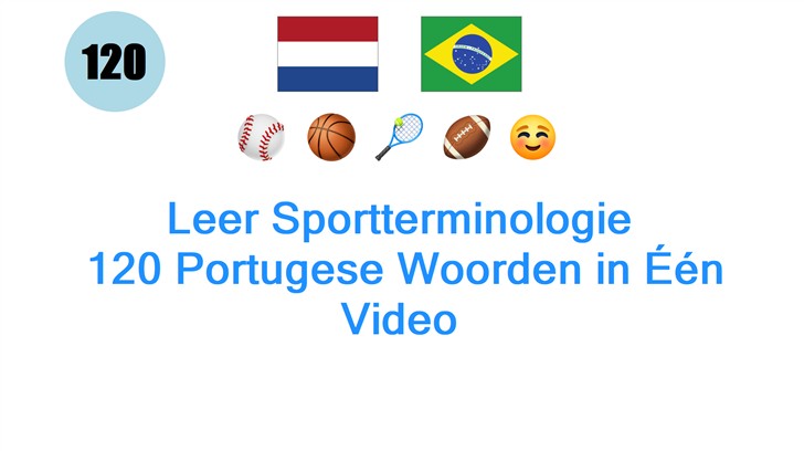 Leer Sportterminologie: 120 Portugese Woorden in Één Video